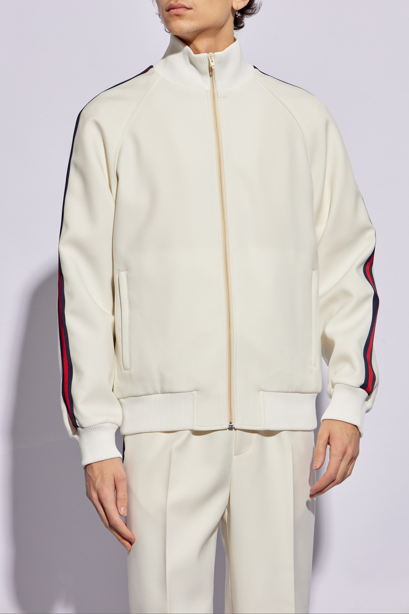 Cream Sweatshirt with 'Web' stripe Gucci - Vitkac GB